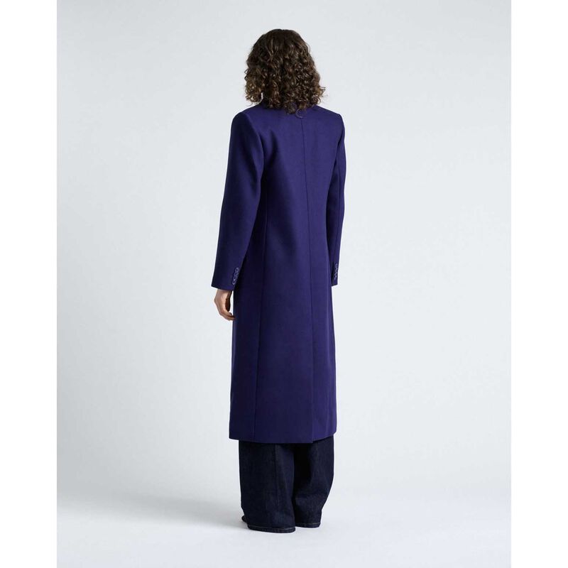 Cue Cobalt Italian Soft Wool Blend Coat image number 1